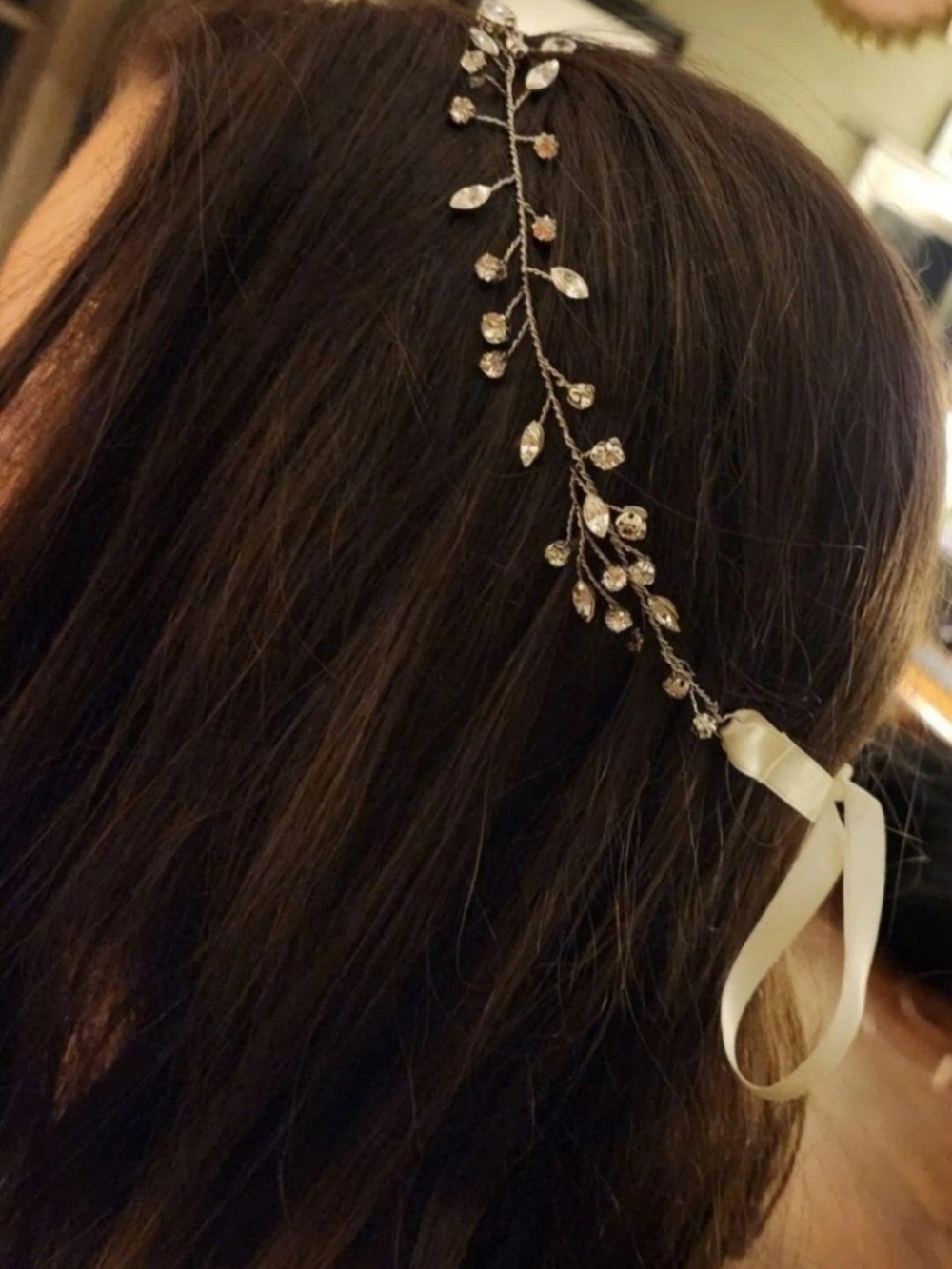 Twigs & Honey bridal hair vine w/ original box. Anthropologie. Originally $250+!